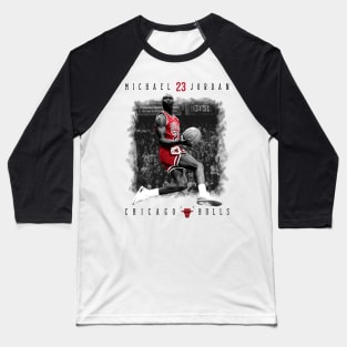 Michael Jordan 23 Chicago Bulls Baseball T-Shirt